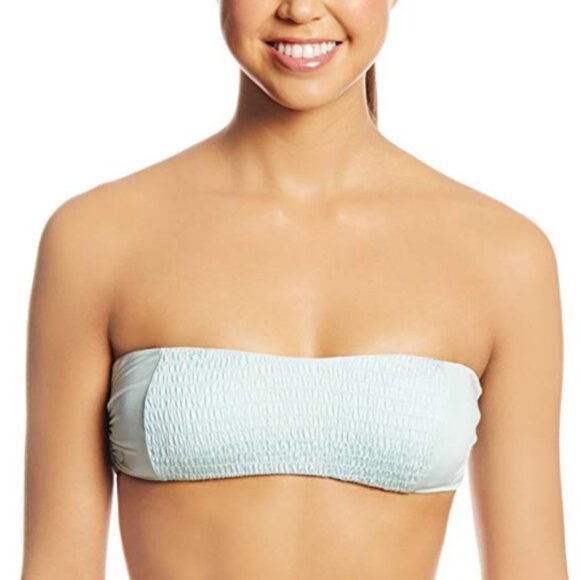 NWT Volcom Mother Pucker Bandeau Bikini Top Ice S - Picture 3 of 5